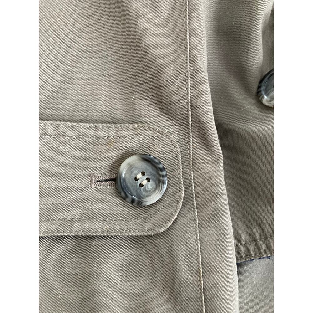 Vintage 1980's classic brown London Fog trench coat, zip out wool lining, sz 14 - Picture 14 of 14
